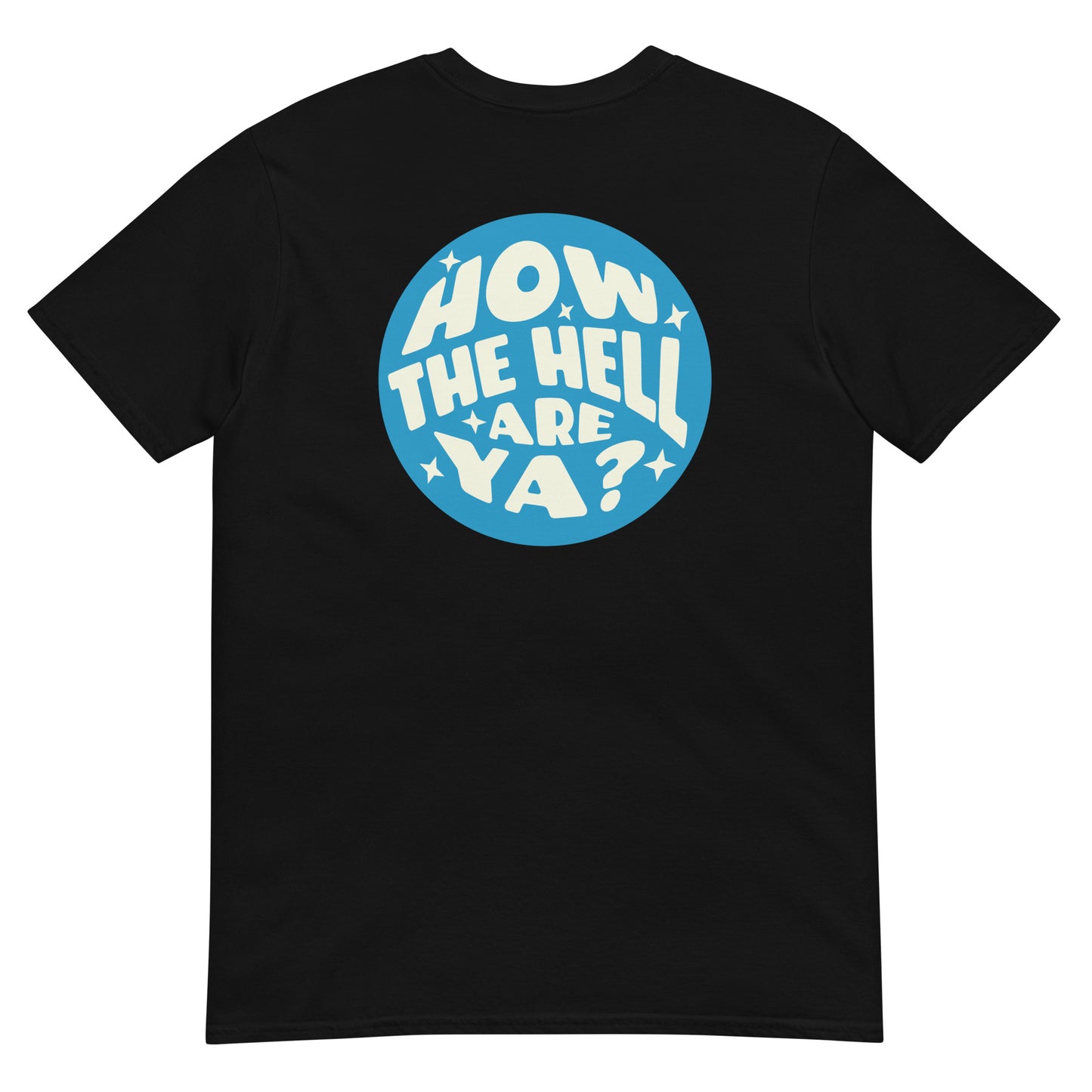 Circle Black T- Blue