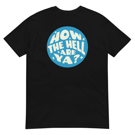 Circle Black T- Blue