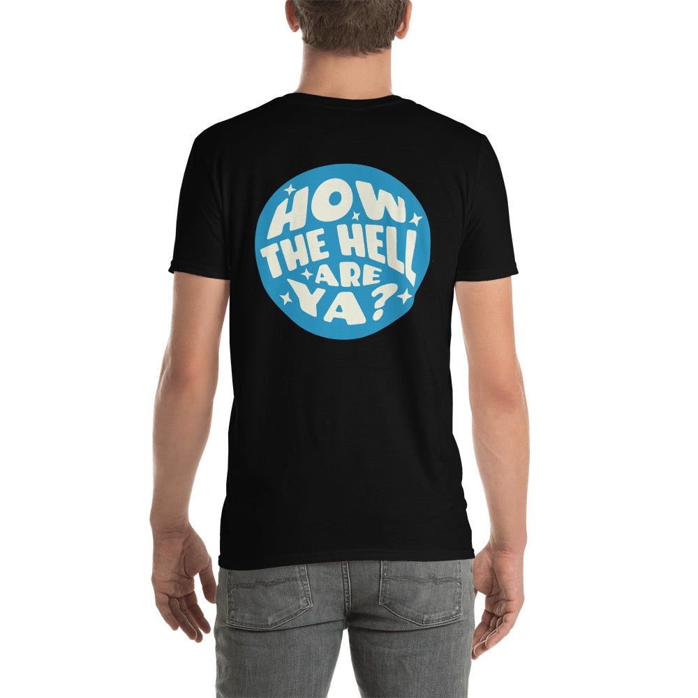 Circle Black T- Blue