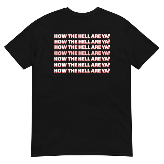 Sorority Black T- Red