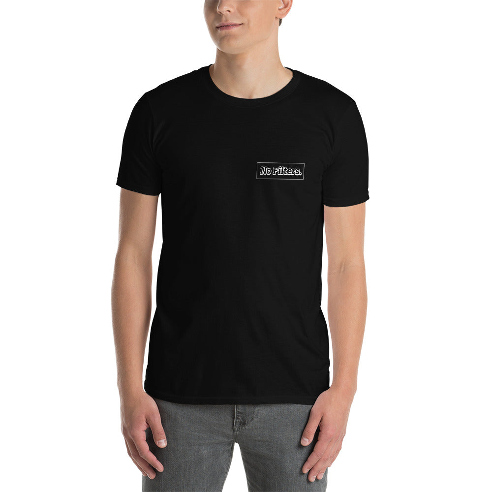 Circle Black T- Blue