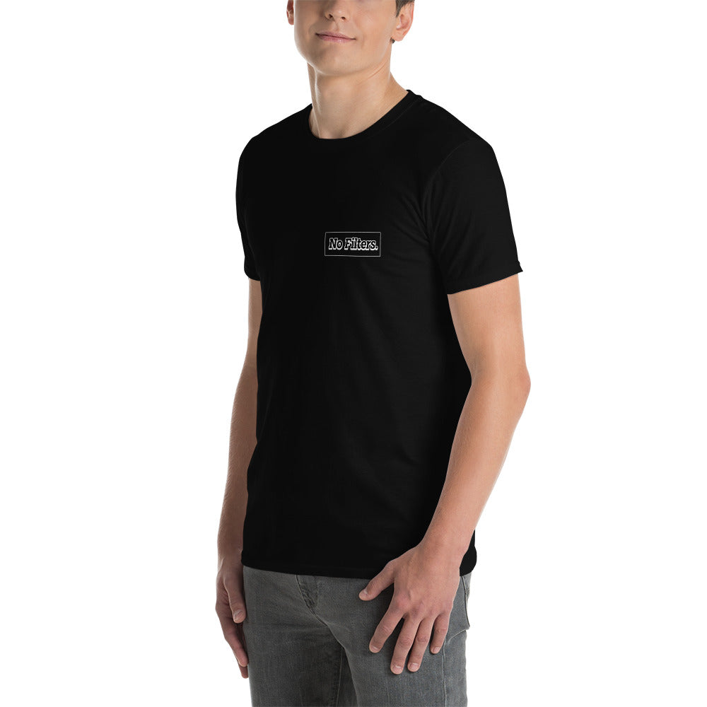 Circle Black T- Blue