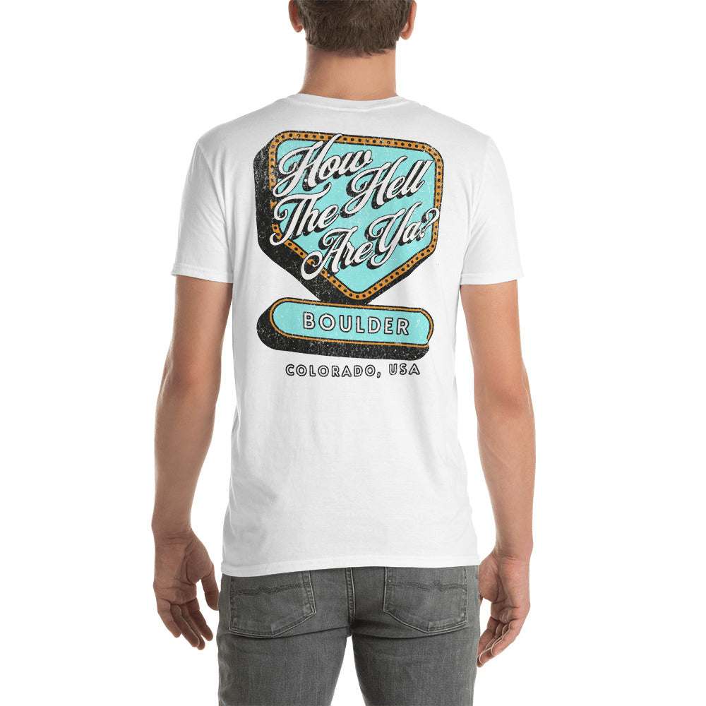 Retro T- Orange and Blue