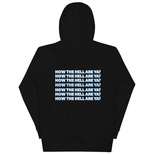 Sorority Black Hoodie- Blue