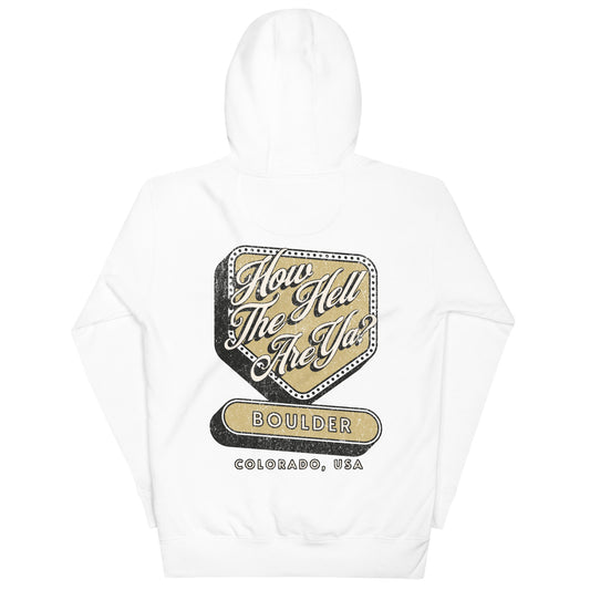 Retro Hoodie- Black and Gold